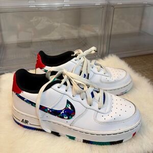 Nike Air Force 1 Low GS 'Crayon White Multi 4.5Y